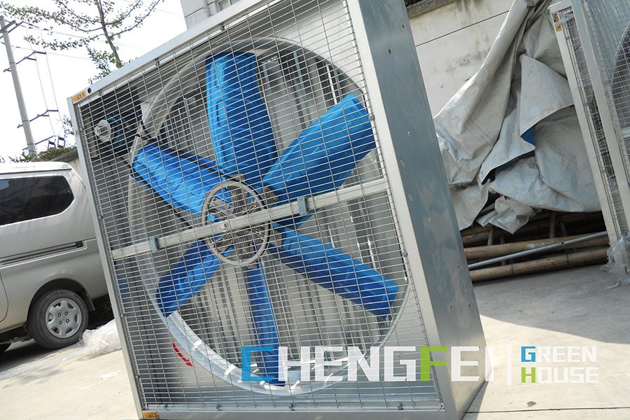 Existing CFGET industrial greenhouse exhaust fan used as a ventilation equipment reference