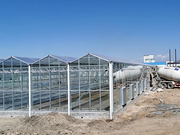 Glass greenhouse project in Gansu, China - project view 2
