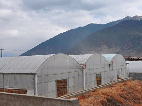 Plastic film greenhouse project in Tibet, China - project view 2