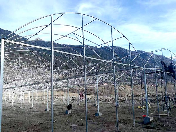 Plastic film greenhouse project in Tibet, China - project view 5