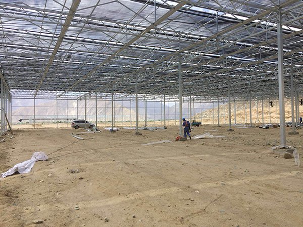 Polycarbonate greenhouse project in Tibet, China - project view 4
