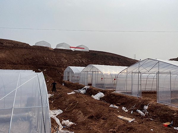 Tunnel greenhouse project in Ghana - project view 2